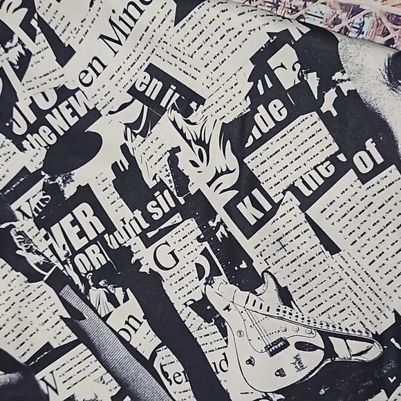 Princess Polly Graphic Newspaper Print Mini Skirt Size 6 - Picture 8 of 10